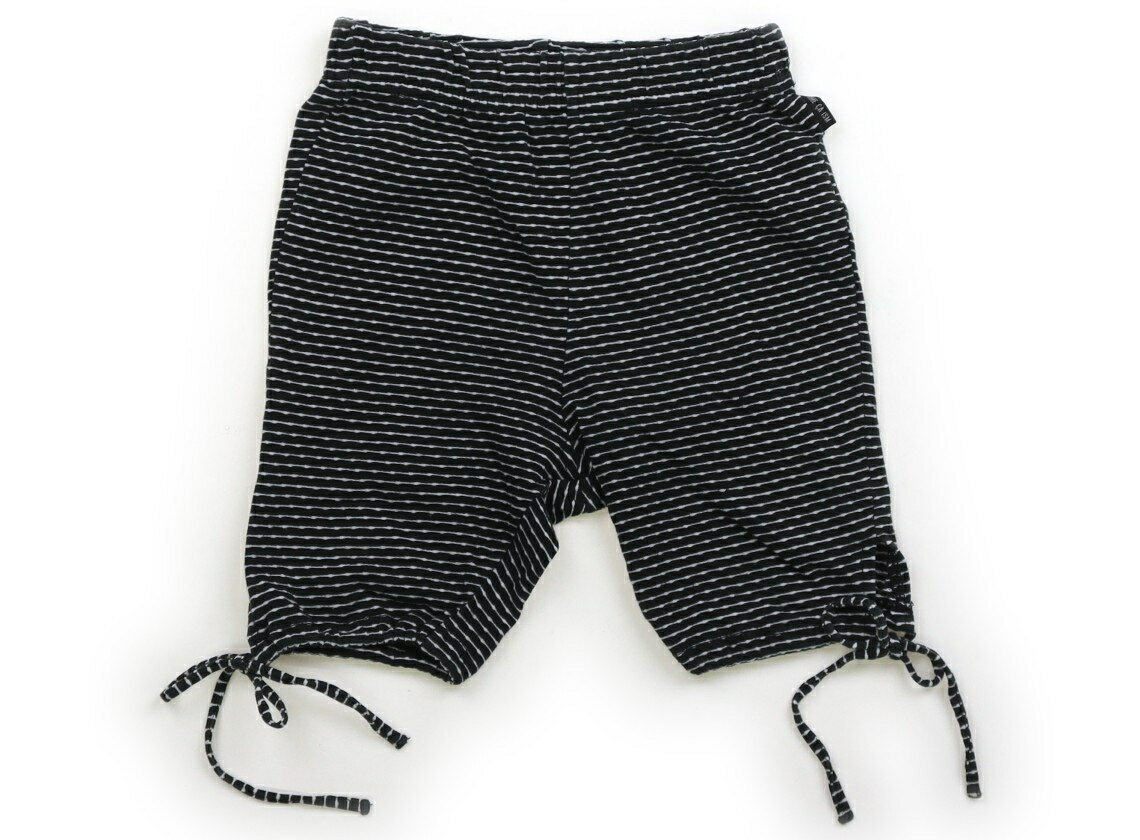 コムサイズム COMME CA ISM ハーフパンツ 90 女の子 黒白ボーダー 子供服 ベビー服 キッズ アウトレット ユーズド 【中古】キッズ・ベビー・マタニティ