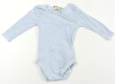 ザラ ZARA ロンパース 70 女の子 水色 白 ボーダー 子供服 ベビー服 キッズ アウトレット ユーズド 【中古】キッズ・ベビー・マタニティ