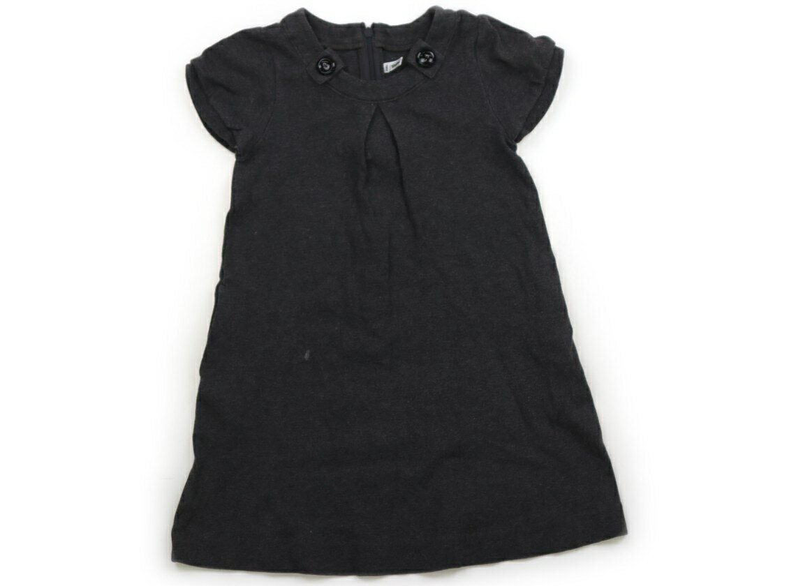 べべ BeBe ワンピース 120 女の子 チャコール 子供服 ベビー服 キッズ アウトレット ユーズド 【中古】キッズ・ベビー・マタニティ