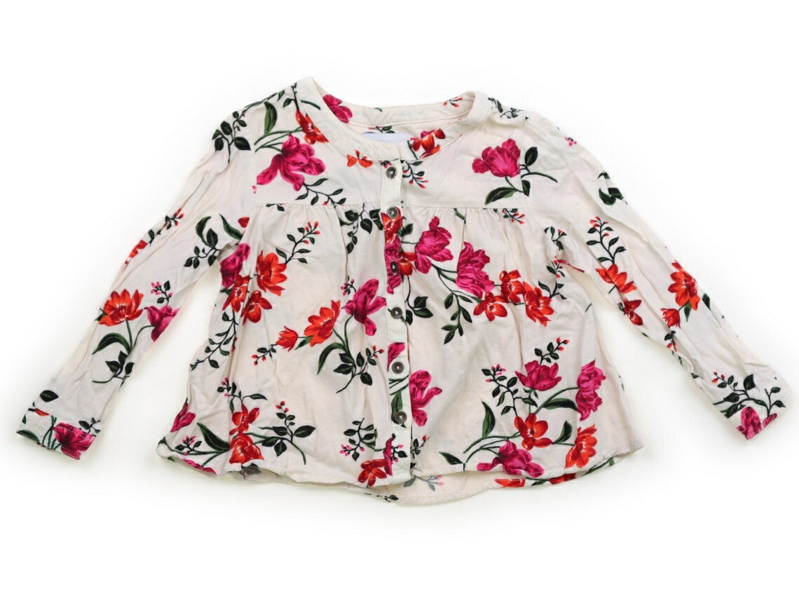 オールドネイビー OLDNAVY シャツ ブラウス 100 女の子 オフ白 紫 カーキ 花柄 子供服 ベビー服 キッズ アウトレット ユーズド 【中古】キッズ ベビー マタニティ
