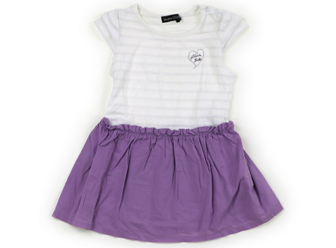 べべ BeBe ワンピース 90 女の子 ホワイトラベンダー 子供服 ベビー服 キッズ アウトレット ユーズド 【中古】キッズ・ベビー・マタニティ