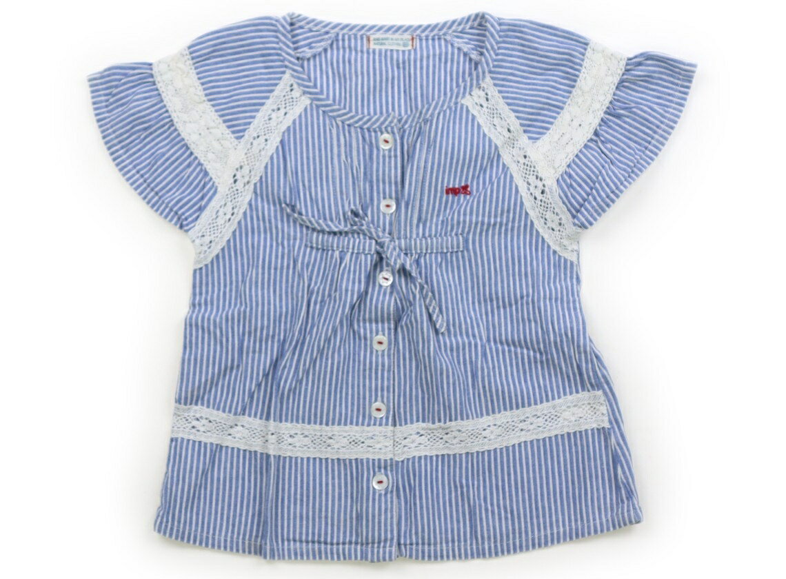 Rakuten - ラグマート Rag Mart シャツ・ブラウス 100 女の子 ブルー・白・ストライプ 子供服 ベビー服 キッズ アウトレット ユーズド 【中古】キッズ・ベビー・マタニティ