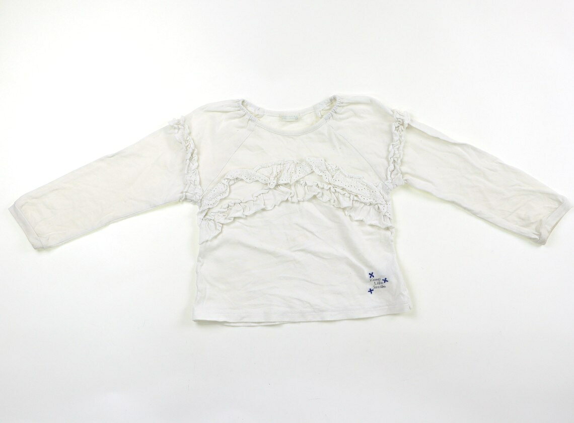 ラグマート Rag Mart Tシャツ カットソー 100 女の子 オフ フリル 子供服 ベビー服 キッズ アウトレット ユーズド 【中古】キッズ ベビー マタニティ