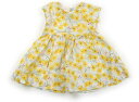 プチバトー PETIT BATEAU ワンピース 70 女の子 白・黄・花柄 子供服 ベビー服 キッズ アウトレット ユーズド 【中古】キッズ・ベビー・マタニテ...