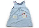 ミキハウス miki HOUSE ジャンパースカート 90 女の子 ライトブルー 子供服 ベビー服 キッズ アウトレット ユーズド 【中古】キッズ・ベビー・マタ...