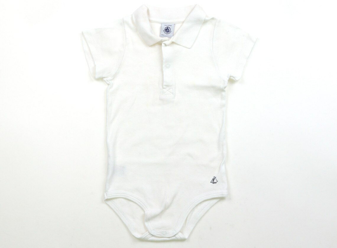プチバトー PETIT BATEAU コンビネゾン 90 女の子 ホワイト 子供服 ベビー服 キッズ アウトレット ユーズド 【中古】キッズ・ベビー・マタニティ