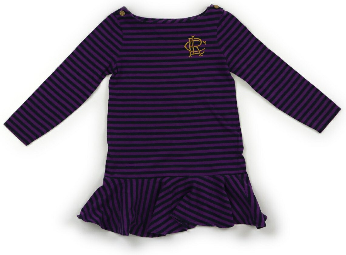ポロラルフローレン POLO RALPH LAUREN ワンピース 110 女の子 パープル、紺 子供服 ベビー服 キッズ アウトレット ユーズド 【中古】キッズ・ベビー・マタニティ