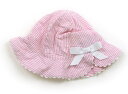 ラルフローレン Ralph Lauren 帽子 Hat/Cap 女の子 ピンク白ストライプ、リボン 子供服 ベビー服 キッズ アウトレット ユーズド 【中古】キ...