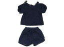 プティマイン petit main 上下セット 80 女の子 インディゴ 子供服 ベビー服 キッズ アウトレット ユーズド 【中古】キッズ・ベビー・マタニティ