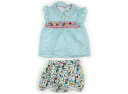 ボーデン Mini Boden 上下セット 95 女の子 ミント・ホワイト・ストライプ/ホワイト・人魚柄 子供服 ベビー服 キッズ アウトレット ユーズド 【中...