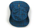 モンベル mont-bell 帽子 Hat/Cap 男の子 ネイビー シアン 黄色 チェック 子供服 ベビー服 キッズ アウトレット ユーズド 【中古】キッズ・...