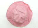 ファミリア familiar 帽子 Hat/Cap 女の子 ピンク・白チェック、花刺繍 子供服 ベビー服 キッズ アウトレット ユーズド 【中古】キッズ・ベビー...