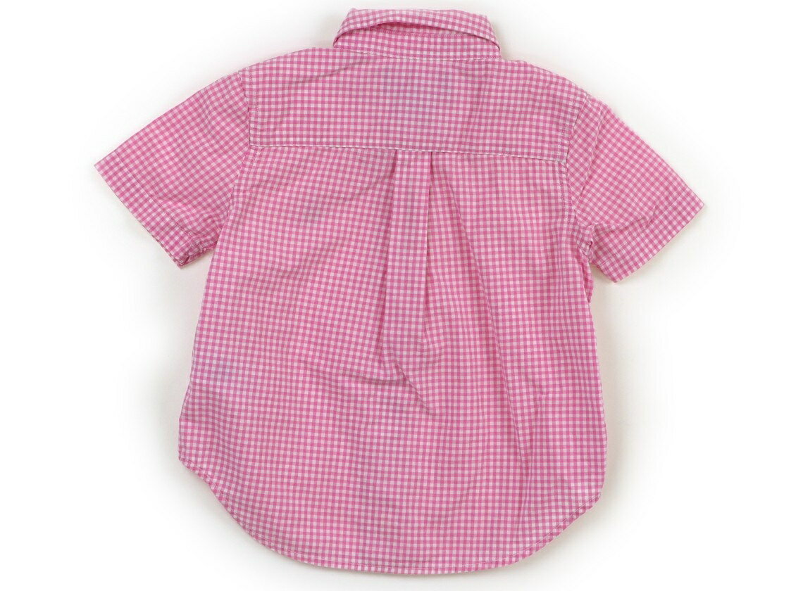 ラルフローレン Ralph Lauren シャツ・ブラウス 90 女の子 ピンク白チェック 子供服 ベビー服 キッズ アウトレット ユーズド 【中古】キッズ・ベビー・マタニティ