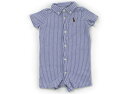 ラルフローレン Ralph Lauren カバーオール 70 男の子 ブルーストライプ・白 子供服 ベビー服 キッズ アウトレット ユーズド 【中古】キッズ・ベビー・マタニティ(4)