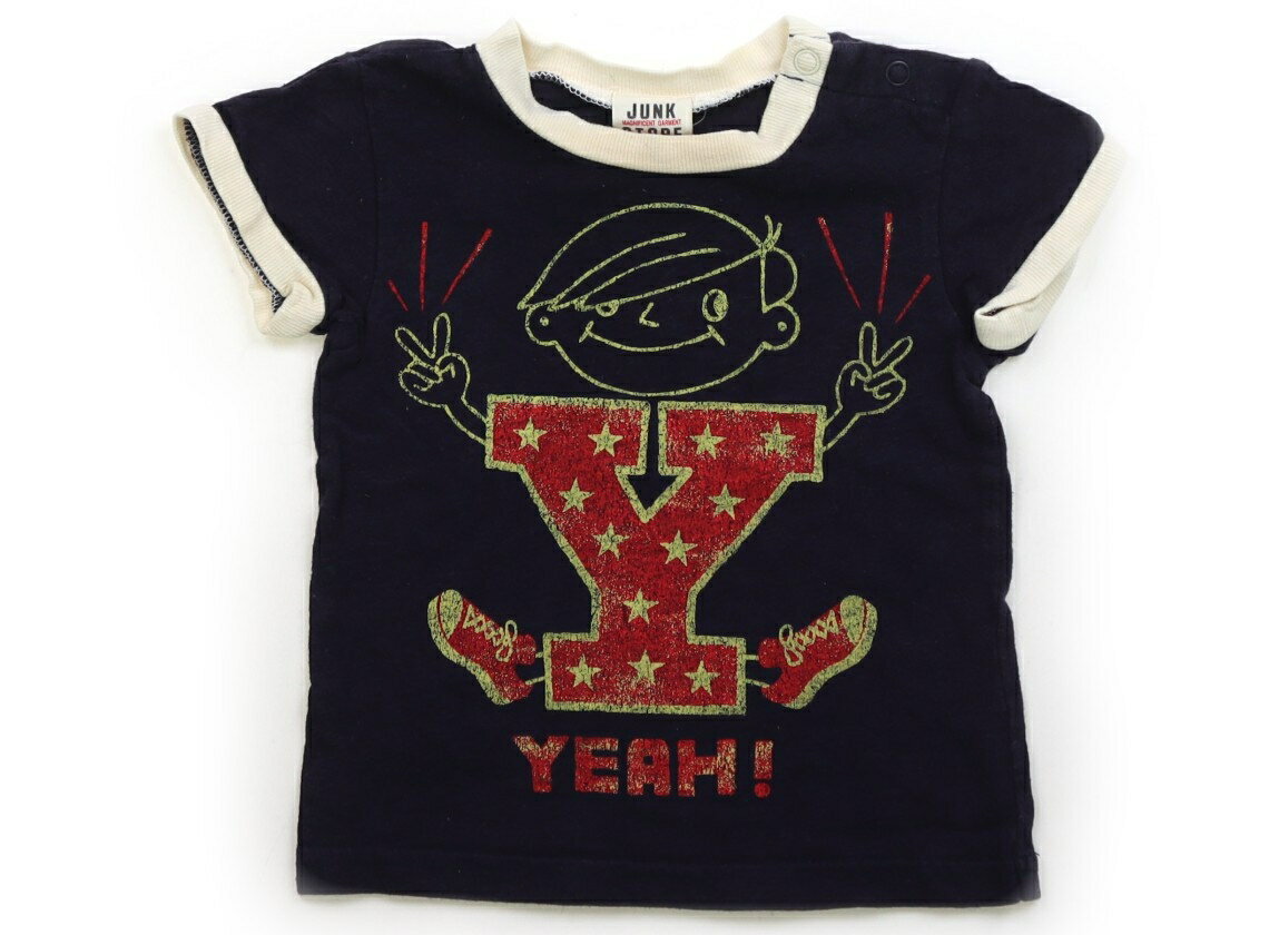 Rakuten - ジャンクストア JUNK STORE Tシャツ・カットソー 80 男の子 ネイビー、アイボリー、赤 子供服 ベビー服 キッズ アウトレット ユーズド 【中古】キッズ・ベビー・マタニティ