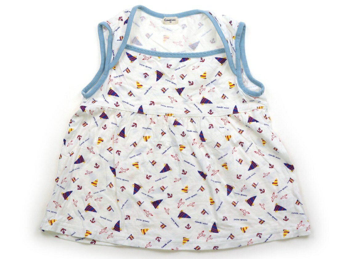 Combimini Tank Top/Camisole, Size 120, Girls, White/Navy/Yellow/Light Blue/Yacht, Children's Clothing, Baby Clothes, Kids, Outlet, Used [Pre-owned] Kids, Baby, Maternity