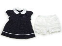 組曲 Kumikyoku 上下セット 80 女の子 紺、白 子供服 ベビー服 キッズ アウトレット ユーズド 【中古】キッズ・ベビー・マタニティ