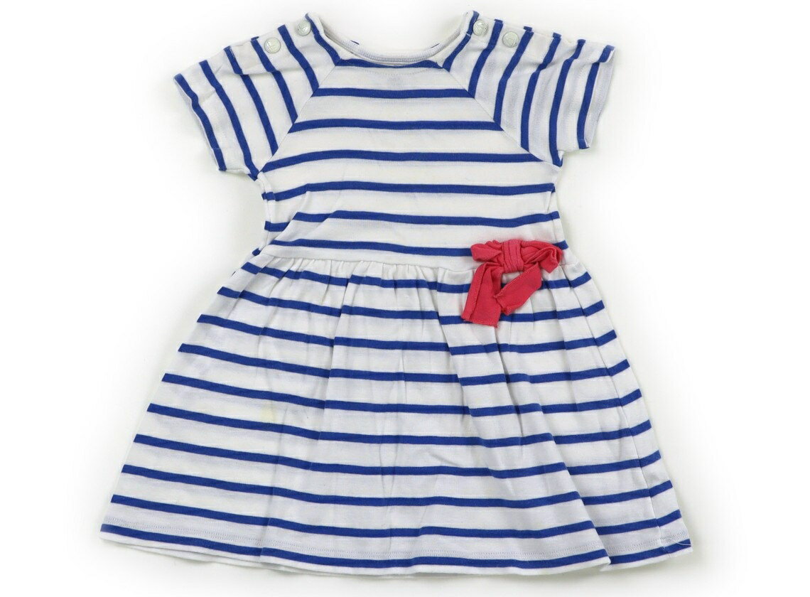 プチバトー PETIT BATEAU ワンピース 70 女の子 白、青ボーダー、ピンク 子供服 ベビー服 キッズ アウトレット ユーズド 【中古】キッズ・ベビー・マタニティ