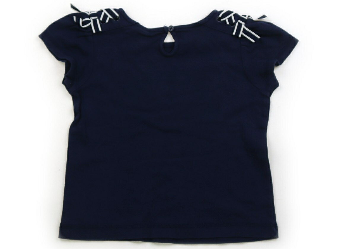 ジンボリー Gymboree Tシャツ・カットソー 90 女の子 ネイビー・リボン 子供服 ベビー服 キッズ アウトレット ユーズド 【中古】キッズ・ベビー・マタニティ