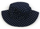 アンパサンド ampersand 帽子 Hat/Cap 女の子 ネイビー、白ドット/ブルー 子供服 ベビー服 キッズ アウトレット ユーズド 【中古】キッズ・ベ...