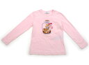 モナリザ MONNALISA Tシャツ・カットソー 120 女の子 パステルピンク×クッキー・アリス 子供服 ベビー服 キッズ アウトレット ユーズド 【中古】...
