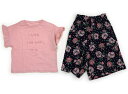 アンパサンド ampersand 上下セット 120 女の子 ピンク、ネイビー、花柄 子供服 ベビー服 キッズ アウトレット ユーズド 【中古】キッズ・ベビー・...
