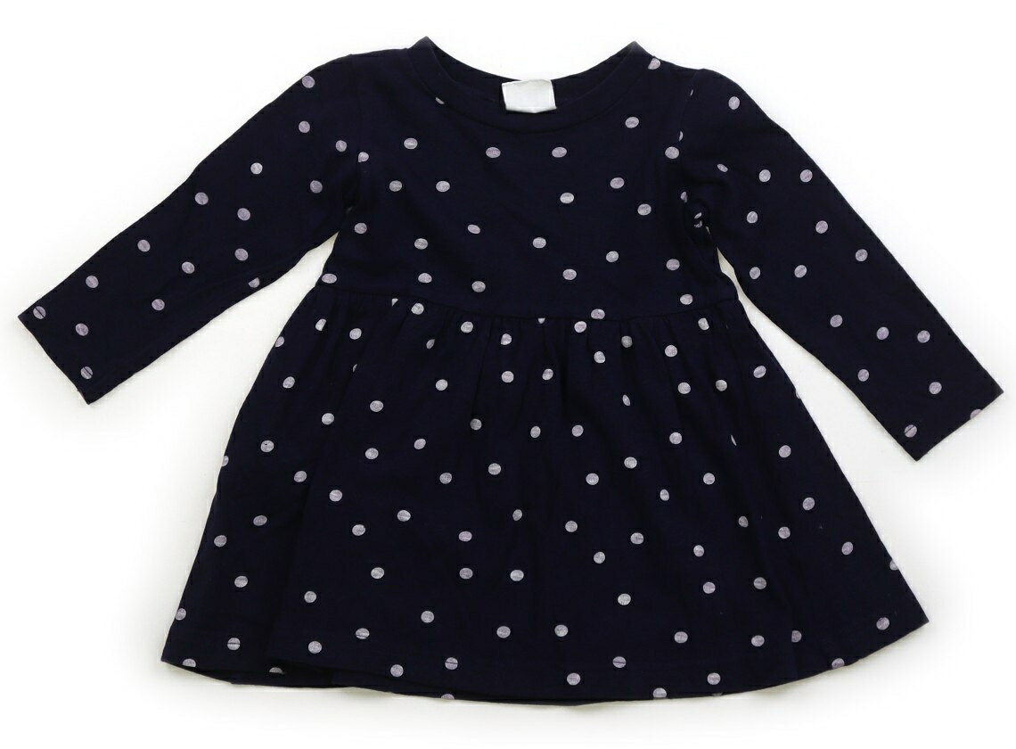 Rakuten - ブリーズ BREEZE ワンピース 90 女の子 ネイビー・ドット柄 子供服 ベビー服 キッズ アウトレット ユーズド 【中古】キッズ・ベビー・マタニティ