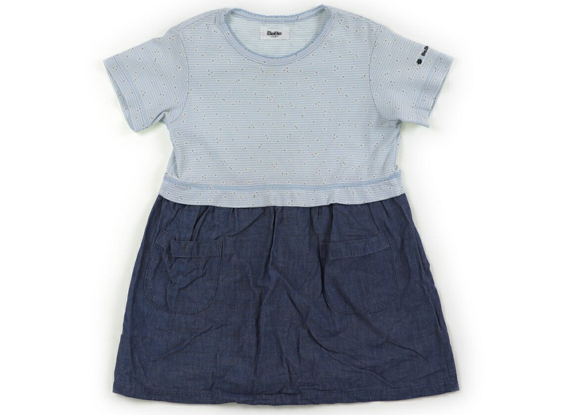 Dresses - べべ BeBe ワンピース 110 女の子 ライトブルー・花柄・ブルー 子供服 ベビー服 キッズ アウトレット ユーズド 【中古】キッズ・ベビー・マタニティ