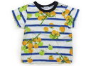 ハッカ HAKKA Tシャツ・カットソー 80 男の子 白・ブルー・総柄 子供服 ベビー服 キッズ アウトレット ユーズド 【中古】キッズ・ベビー・マタニティ