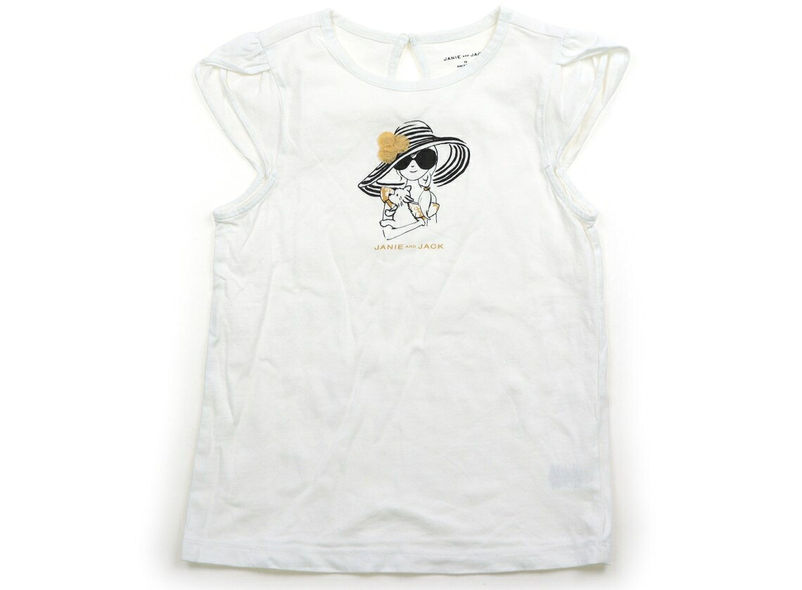 ジャニー&ジャック Janie & Jack Tシャツ・カットソー 140 女の子 ホワイト 子供服 ベビー服 キッズ アウトレット ユーズド 【中古】キッズ・ベビー・マタニティ