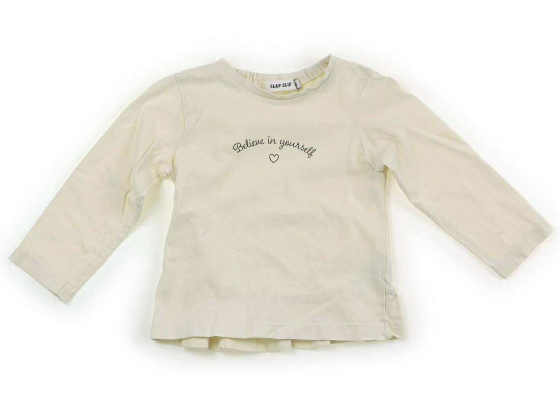 スラップスリップ SLAP SLIP Tシャツ・カットソー 90 女の子 クリーム 子供服 ベビー服 キッズ アウトレット ユーズド 【中古】キッズ・ベビー・マタニティ