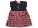 ティンカーベル TINKERBELL ワンピース 90 女の子 ネイビー・ピンクチェック 子供服 ベビー服 キッズ アウトレット ユーズド 【中古】キッズ・ベビー・マタニティ(4)