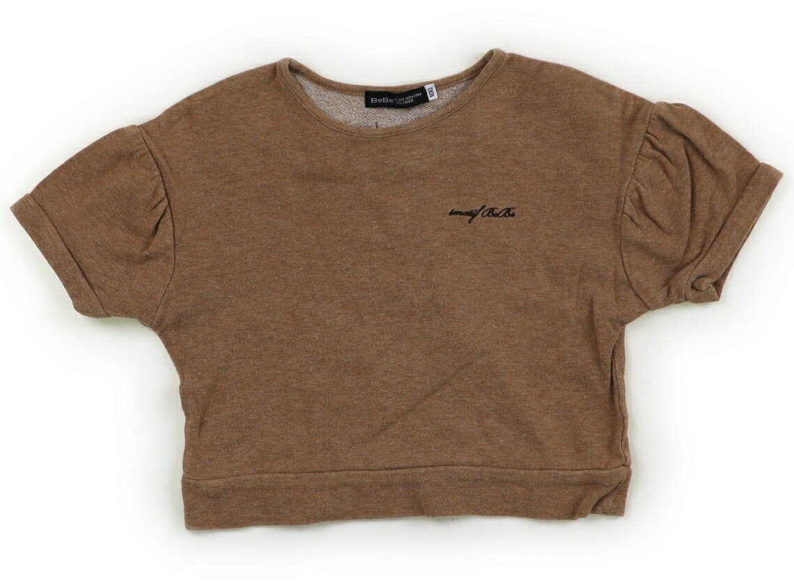 べべ BeBe Tシャツ・カットソー 100 女の子 ブラウンベージュ、リボン 子供服 ベビー服 キッズ アウトレット ユーズド 【中古】キッズ・ベビー・マタニティ