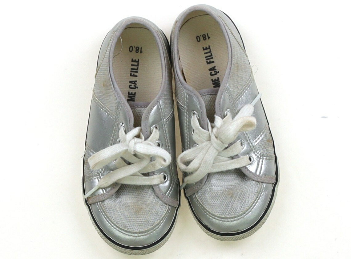 コムサフィユ COMME CA FILLE スニーカー 靴18cm〜 女の子 シルバー 子供服 ベビー服 キッズ アウトレット ユーズド 【中古】キッズ・ベビー・マタニティ