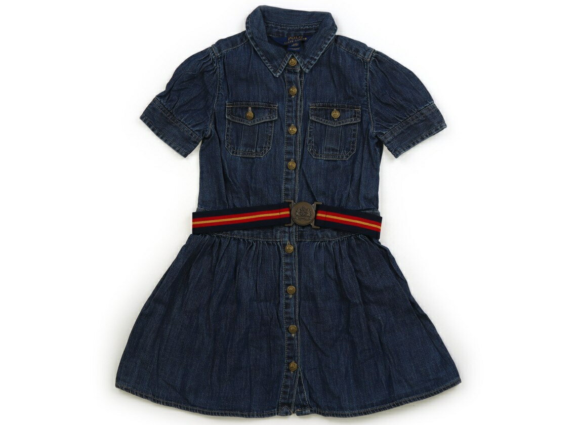 ポロラルフローレン POLO RALPH LAUREN ワンピース 110 女の子 ブルー 子供服 ベビー服 キッズ アウトレット ユーズド 【中古】キッズ・ベビー・マタニティ