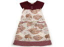 ニットプランナー(KP) Knit Planner(KP) ワンピース 120 女の子 ボルドー・ピンクブラウン総柄 子供服 ベビー服 キッズ アウトレット ユーズド 【中古】キッズ・ベビー・マタニティ(4)
