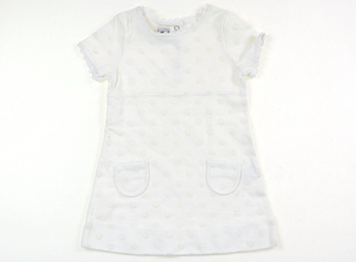 プチバトー PETIT BATEAU ワンピース 95 女の子 白 子供服 ベビー服 キッズ アウトレット ユーズド 【中古】キッズ・ベビー・マタニティ