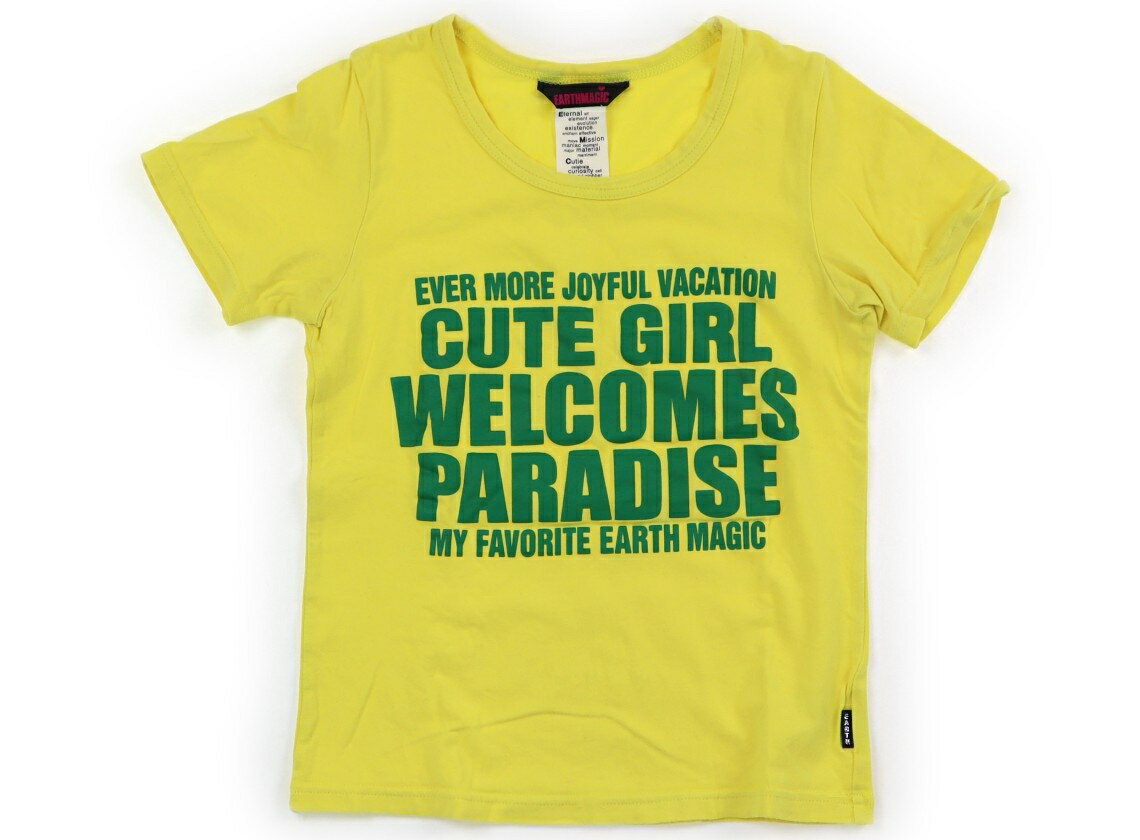 アースマジック EARTHMAGIC Tシャツ・カットソー 140 男の子 黄色　緑 子供服 ベビー服 キッズ アウトレット ユーズド 【中古】キッズ・ベビー・マタニティ