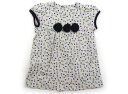べべ BeBe チュニック 80 女の子 白、紺、黄 子供服 ベビー服 キッズ アウトレット ユーズド 【中古】キッズ・ベビー・マタニティ(4)