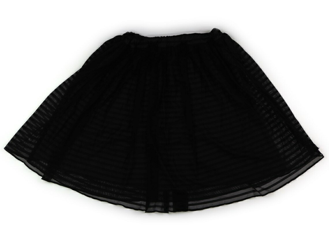 ポンポネット pom ponette スカート 160 女の子 ブラック・ジャカードボーダー 子供服 ベビー服 キッズ アウトレット ユーズド 【中古】キッズ・ベビー・マタニティ