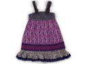 アナスイ ANNA SUI ジャンパースカート 120 女の子 ピンク花柄切り替え 子供服 ベビー服 キッズ アウトレット ユーズド 【中古】キッズ・ベビー・マ...