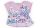 アナスイ ANNA SUI Tシャツ・カットソー 90 女の子 ピンクパープル、花 子供服 ベビー服 キッズ アウトレット ユーズド 【中古】キッズ・ベビー・マ...