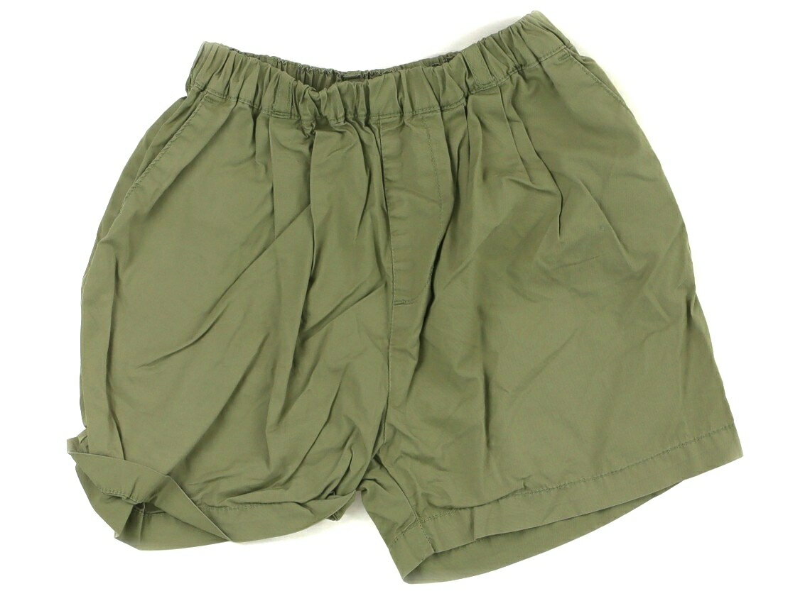 　ブランド 　petit main(プティマイン) 　カテゴリー 　ショートパンツ 　サイズ 　100サイズ 　色 　カーキ 　状態 　★★ 　記名 　なし 　ジャンル 　Girl 綿のシャツ地で、ウエストは総ゴム。やや色あせがあり、お尻に...