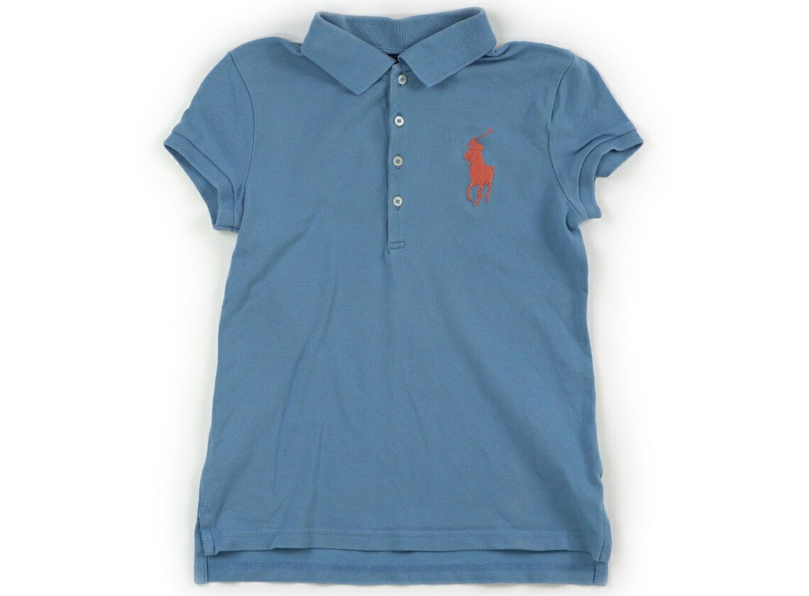 ポロラルフローレン POLO RALPH LAUREN ポロシャツ 140 女の子 水色 子供服 ベビー服 キッズ アウトレット ユーズド 【中古】キッズ・ベビー・マタニティ