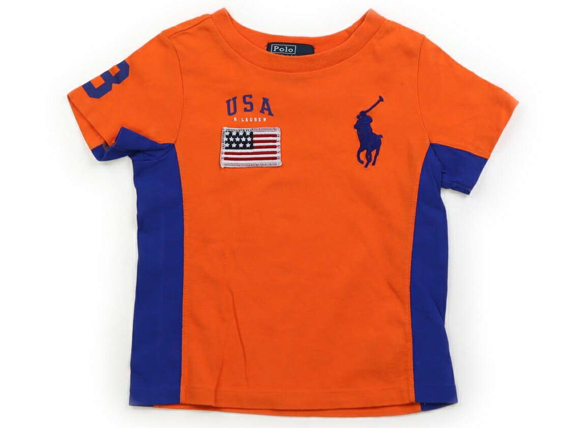 ポロラルフローレン POLO RALPH LAUREN Tシャツ・カットソー 80 男の子 オレンジ、青 子供服 ベビー服 キッズ アウトレット ユーズド 【中古】キッズ・ベビー・マタニティ