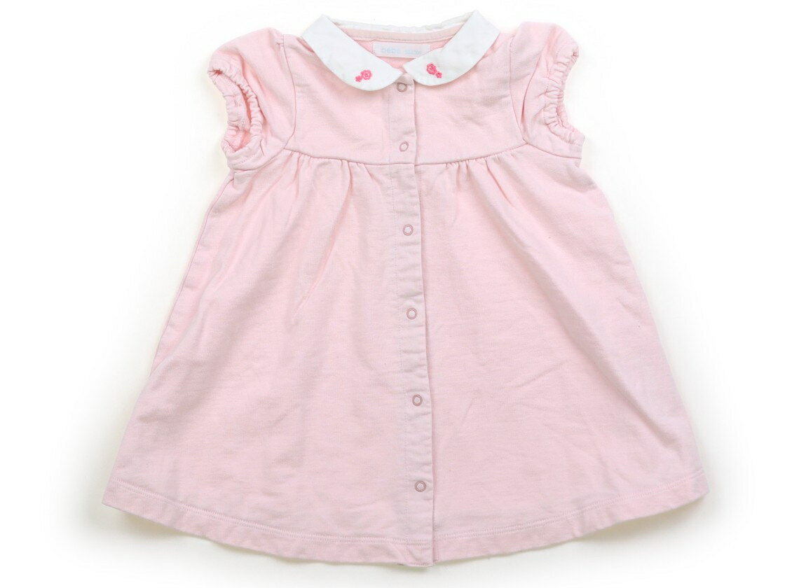 べべ BeBe ワンピース 90 女の子 ピンク・ホワイト 子供服 ベビー服 キッズ アウトレット ユーズド 【中古】キッズ・ベビー・マタニティ