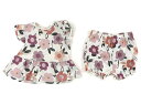 ネクスト NEXT 上下セット 70 女の子 白・くすみピンク・グレー・花柄 子供服 ベビー服 キッズ アウトレット ユーズド 【中古】キッズ・ベビー・マタニテ...