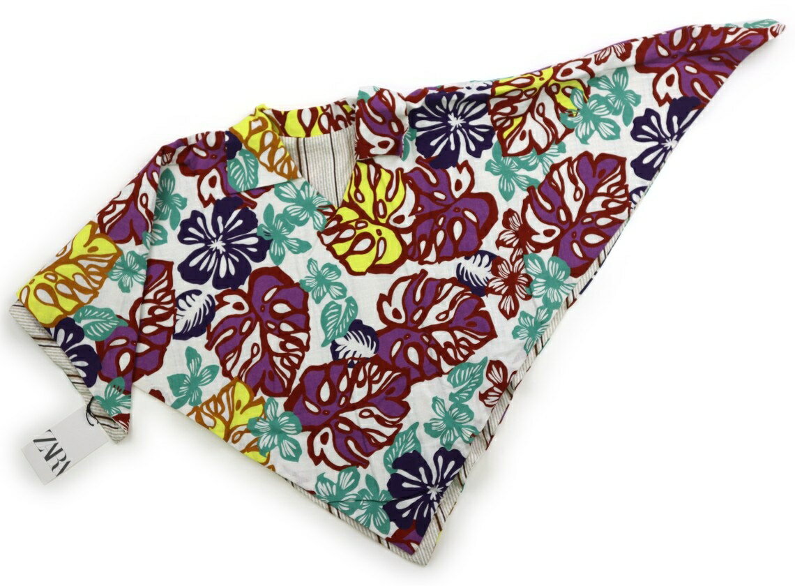 ザラ ZARA ポンチョ（販売のみ・買取なし） 130 女の子 ベージュストライプ、紫、黄、茶 子供服 ベビー服 キッズ アウトレット ユーズド 【中古】キッズ・ベビー・マタニティ