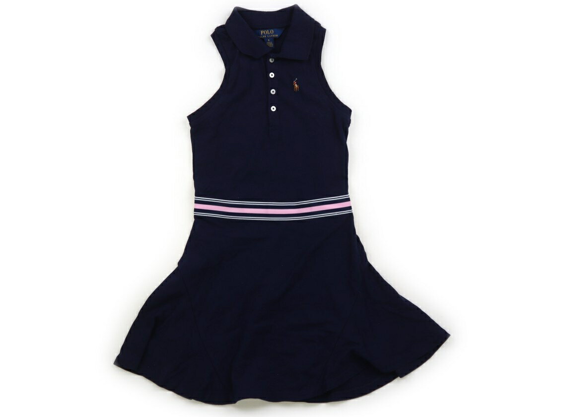 ポロラルフローレン POLO RALPH LAUREN ワンピース 120 女の子 ネイビー 子供服 ベビー服 キッズ アウトレット ユーズド 【中古】キッズ・ベビー・マタニティ