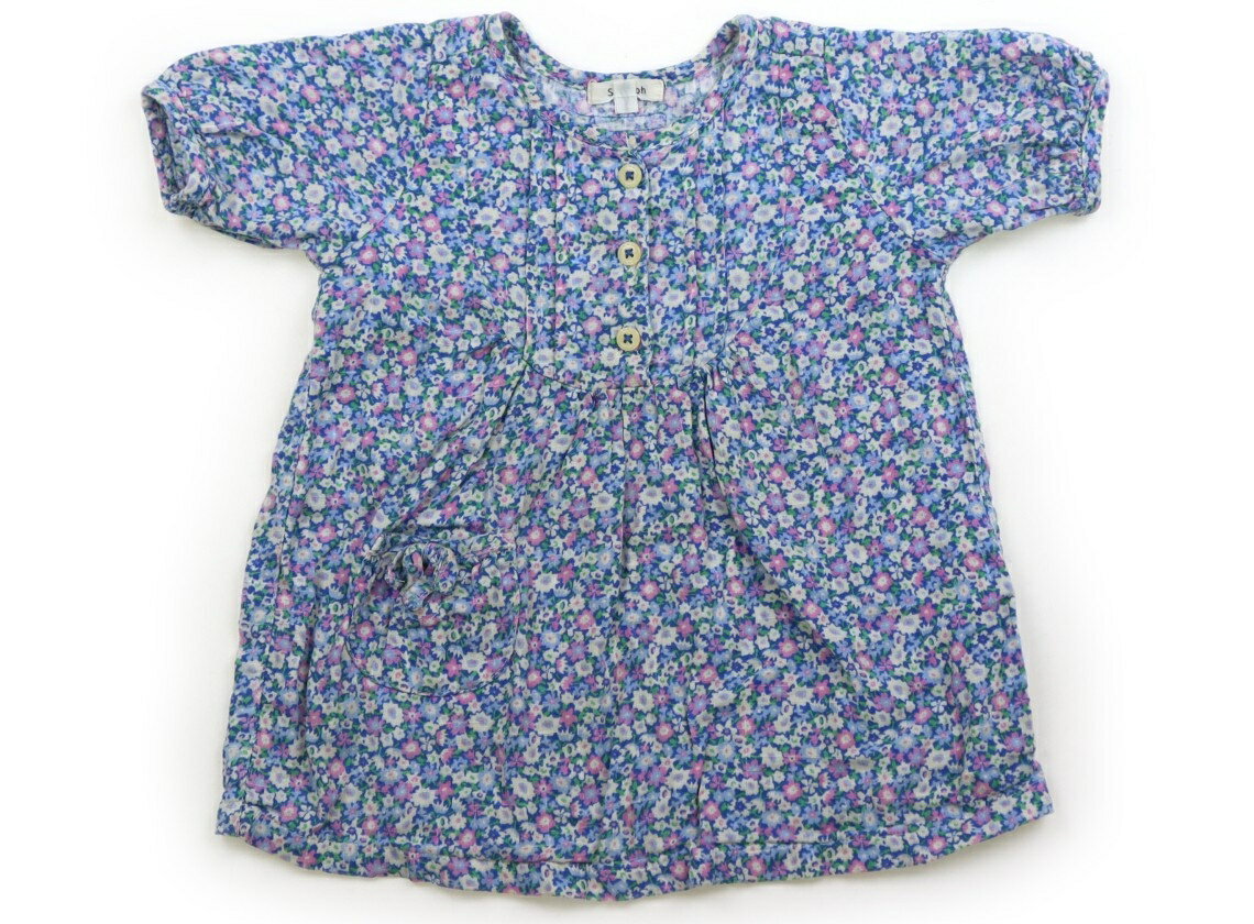 セラフ Seraph チュニック 80 女の子 ブルー・花柄 子供服 ベビー服 キッズ アウトレット ユーズド 【中古】キッズ・ベビー・マタニティ